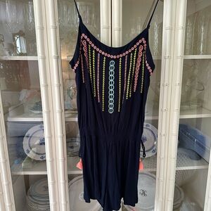 Lilly Pulitzer Beeler Romper True Navy Size Medium